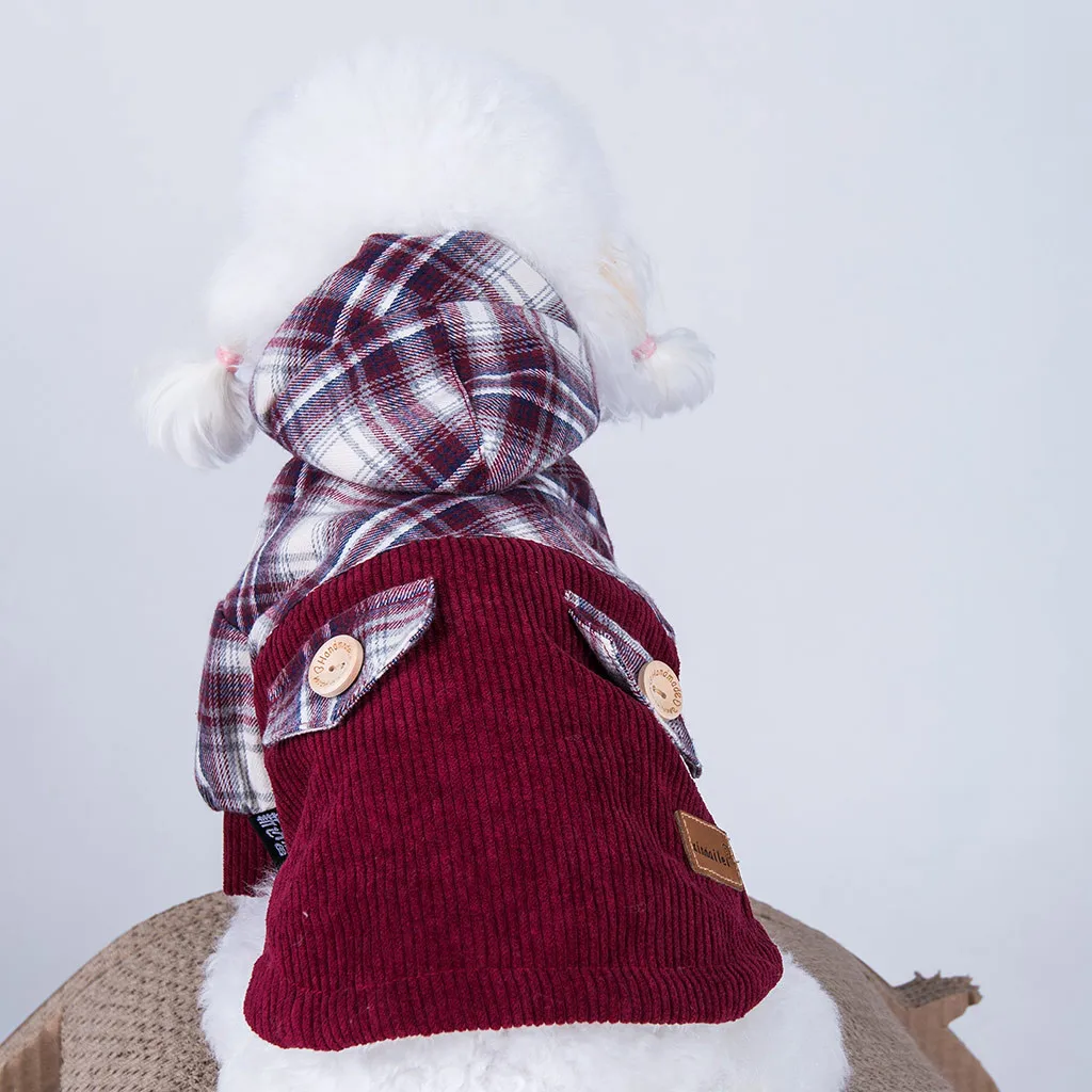 2019 рубашка для собак и кошек ветрозащитный Теплый жилет зимняя одежда куртка