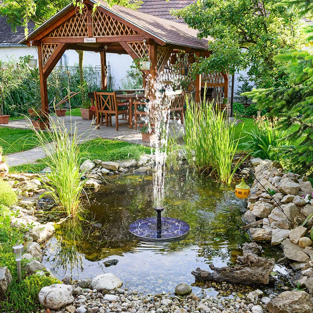 

Solar Fountain Garden Waterfall Floating Fountain Pool Pond Bird Bath Solar Panel Powered Fountain Water Pump Garden Decoration