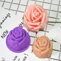 bloom rose silicone cake mold 3d flower fondant mold cupcake jelly candy chocolate decoration baking tool 3d rose silicone mold