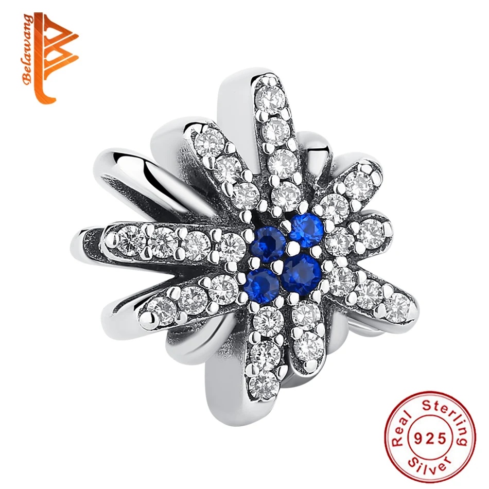 По оптовым ценам роскошные 925 стерлингового серебра в форме снежинок с