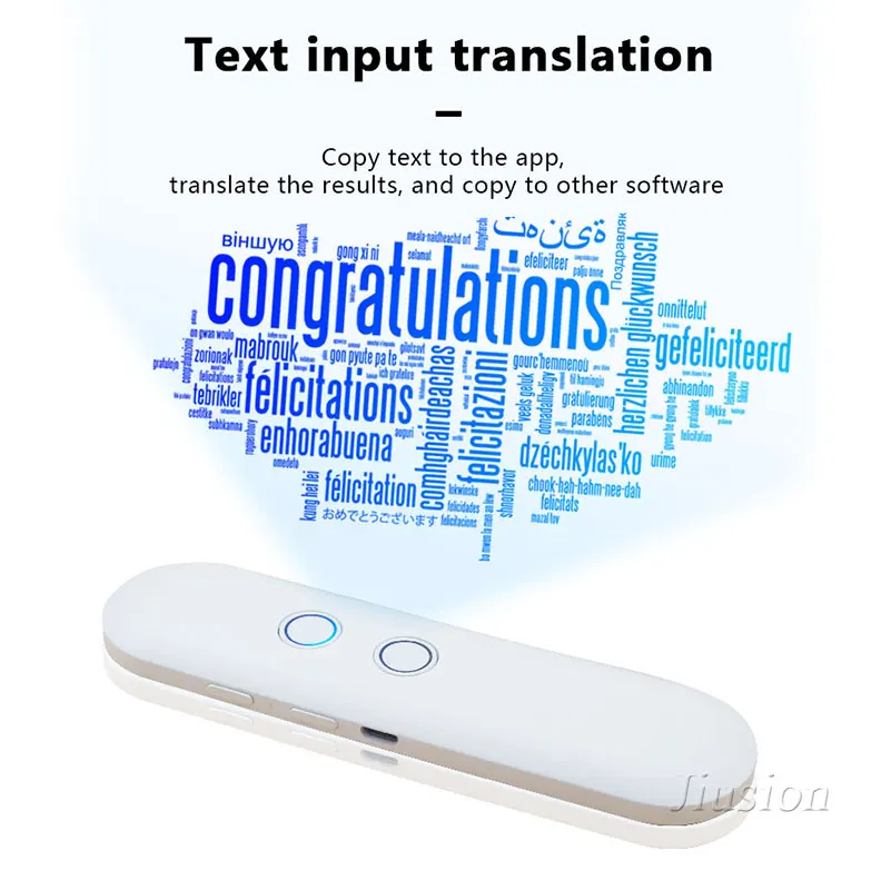 Portable Muamaenence Smart Voice Translator Artificial Intelligence Mini Instant Real-time Multiple Russian Language | Электроника