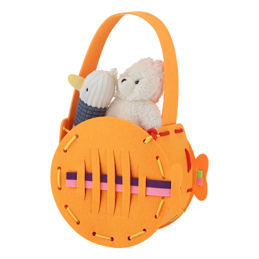 

DIY Handbag Making Wool Felting Material Package Handmade Felt Set Handcraft Children Preschool Educational Toys