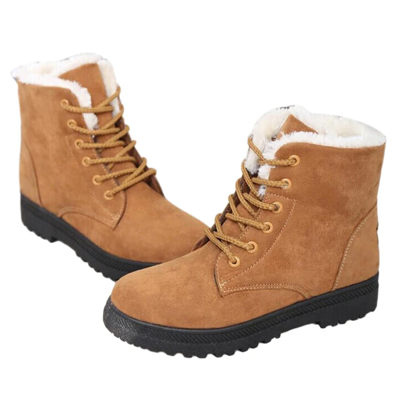 Горячая Распродажа зимние ботинки Зимние ботильоны женская обувь размера плюс
