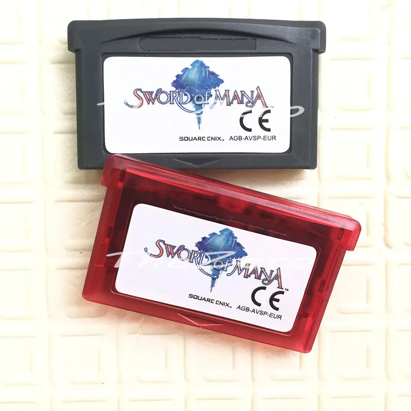 Видео игровая консоль карты меч Мана для 32 бит портативный плеер|Картриджи| |