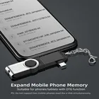 Адаптер OTG 2-в-1 USB Type-C, адаптер для кабеля OTG Type C, адаптер для USB-C, адаптер USB 3,0 OTG с аксессуарами для цепочки и мобильный телефон