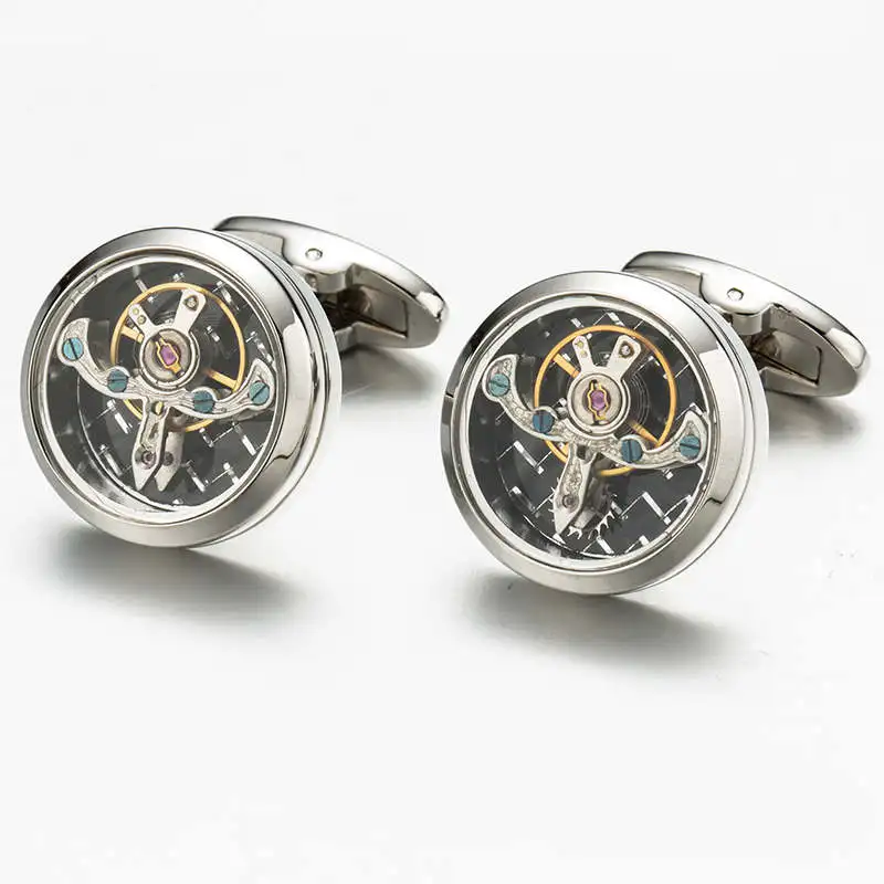 VAGULA новая Tourbillon Механическая запонка часы gear Gemelos 508