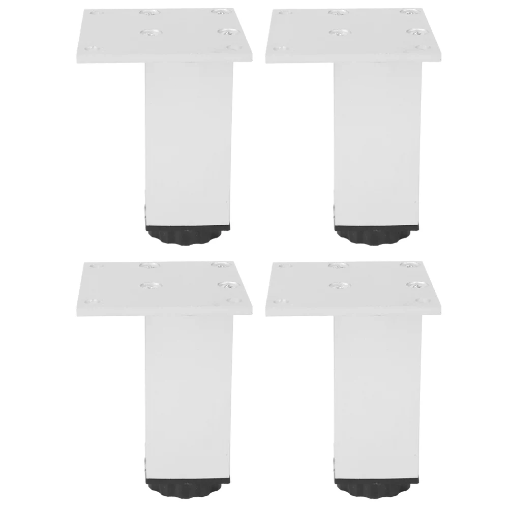 

4Pcs/Set Square‑Shaped Aluminum Alloy Adjustable Furniture Cabinet Table Sofa Legs Support(Square Furniture Leg 100mm Oxide