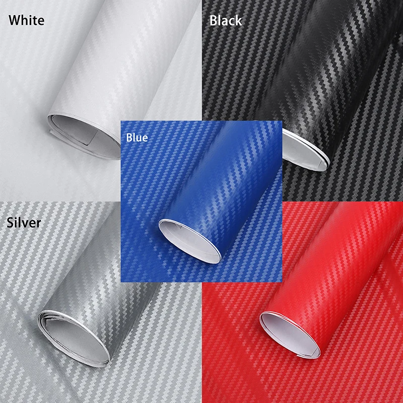 

30cm*127cm DIY 3D Carbon Fiber Vinyl Car Wrap Sheet Roll Film Car Styling Motorcycle Car Stickers Decal Car Accessories