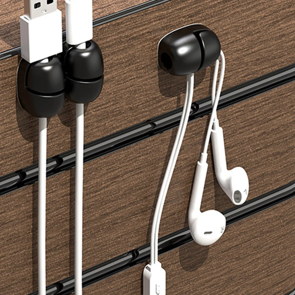 

Self Adhesive Cable Winder Cord Organizer Cable Management for Organizing Home Office Desk Phone Car Cable Wire Clamps