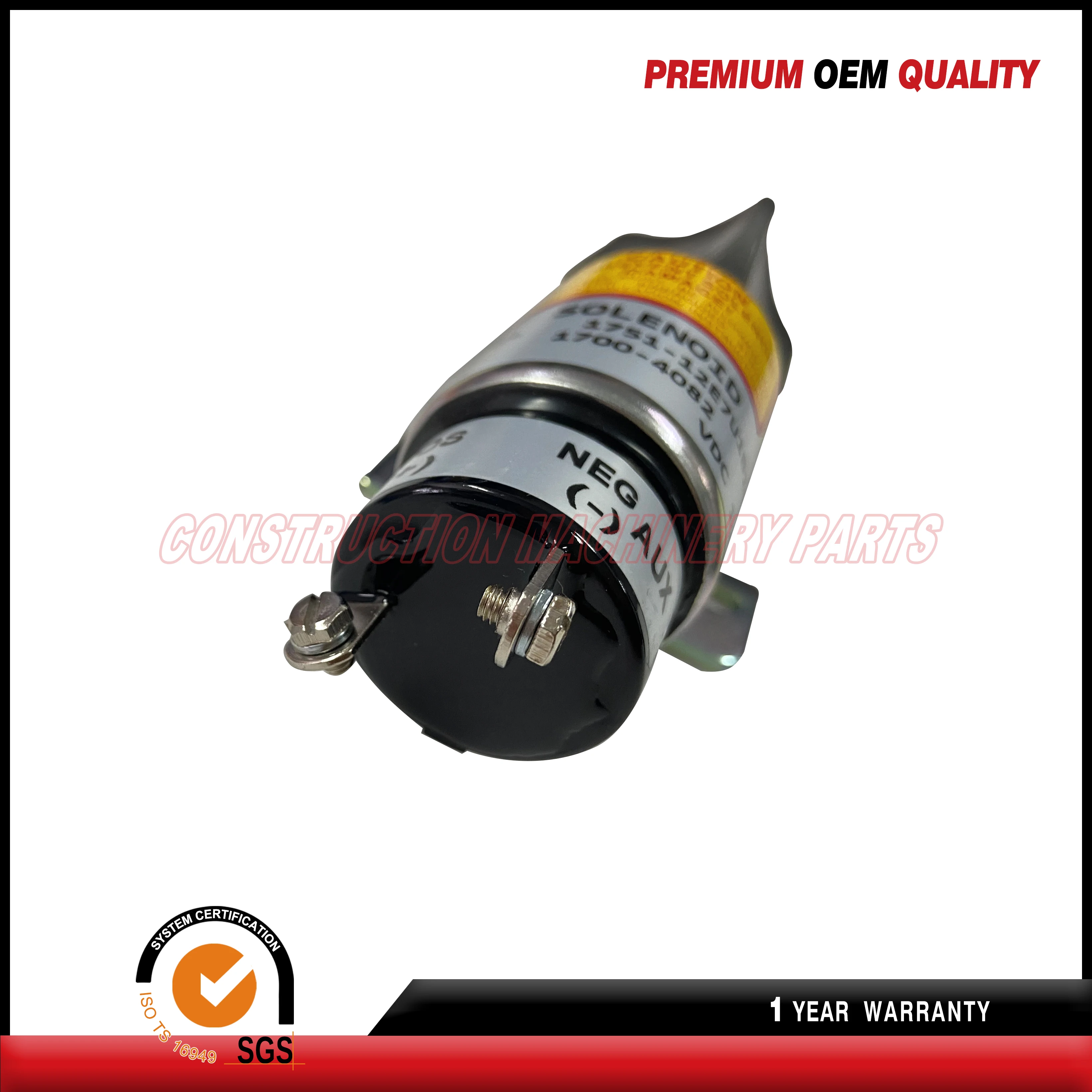 

Fuel Stop Solenoid Valve 12V With 2 terminals For Woodward 1700-4082 1751-12E7U1B1S1A