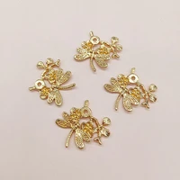 10pcslot new antique dragonfly pendant alloy buttons jewelry diy handmade bridal hair bracelet clothing bags shoes accessories