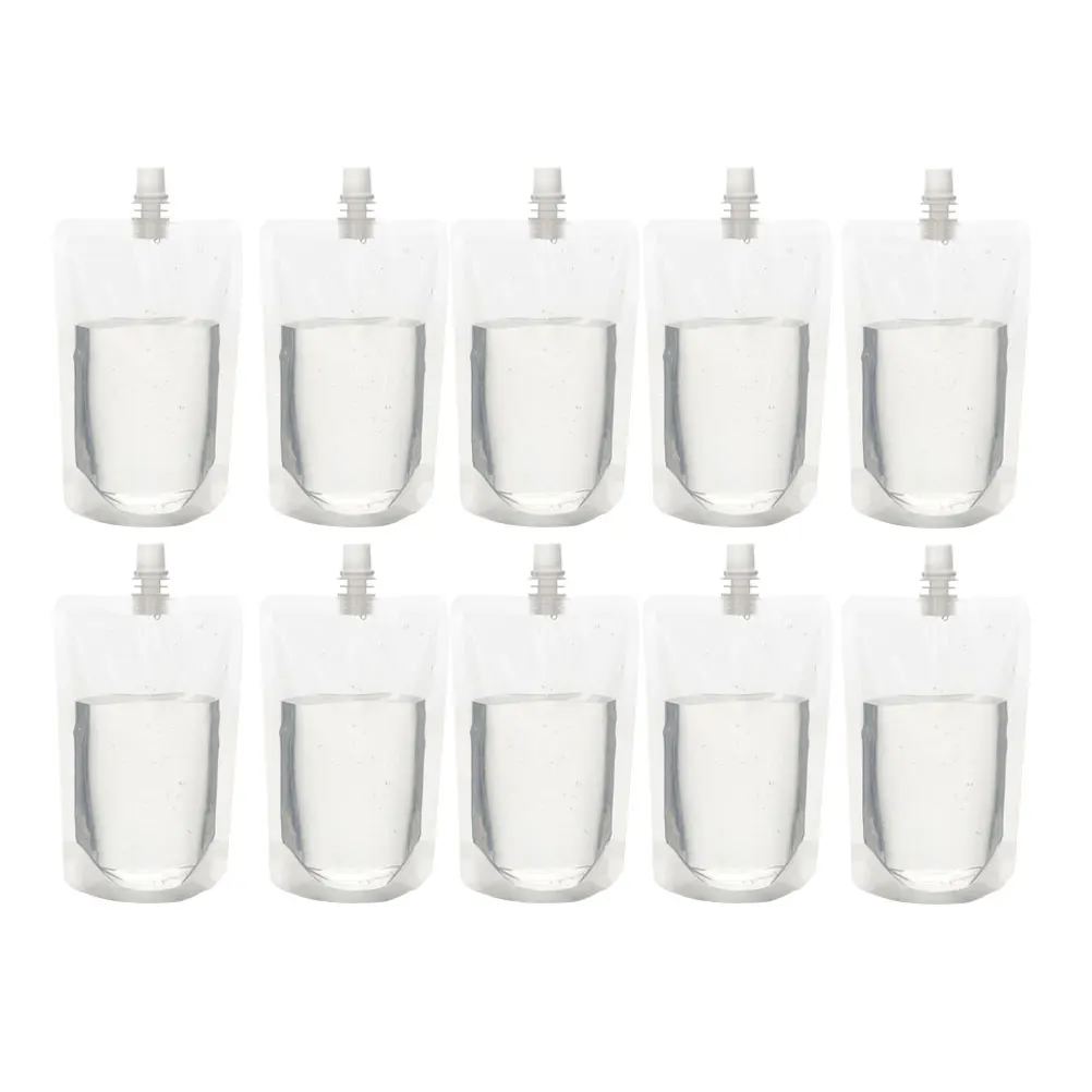 100pcs Drink Flask Liquor Pouch Reusable Beverages Drinking Flasks With Funnel For Camping Party Outdoor 100ML 200ML 250ML 300ML | Дом и сад