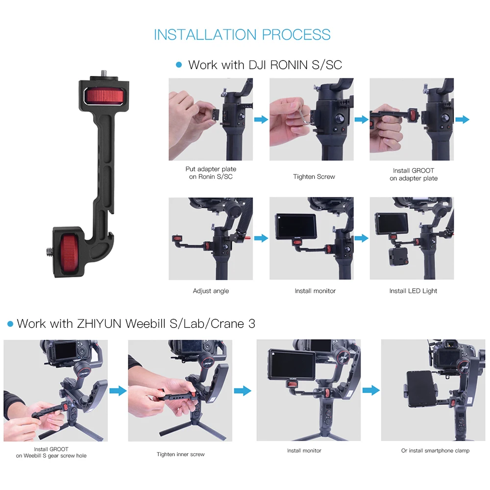 Шарнирный стабилизатор вращающийся Удлинительный кронштейн держатель для
