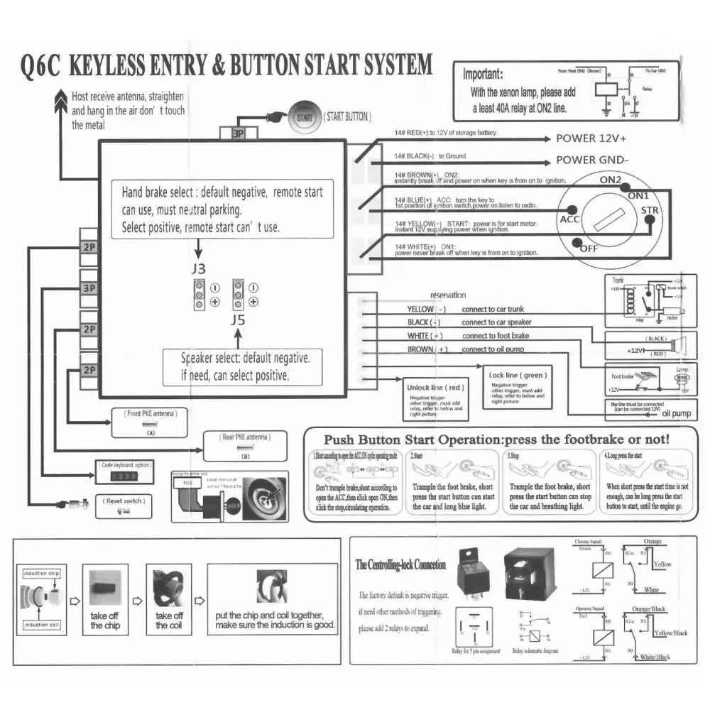 9 шт. автомобильная бесключевая кнопка запуска и остановки автоматическая