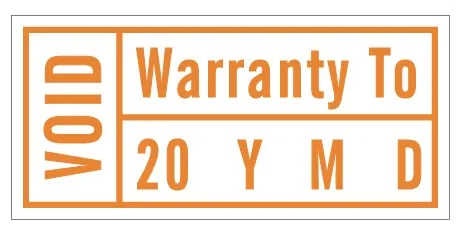 2000pcs/lot 1.5x0.7cm Warranty To year month day VOID if tampered seals label stickers, Item No. V19