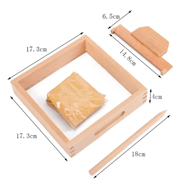 

1 Set Wooden Sand Table Writing Painting Tools Toy for Kids Children Early Education Learning Toy Gifts Wholesale