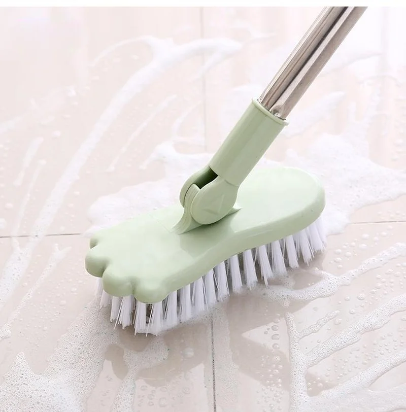 

Durable Toilet Cleaning Brush Removable Bathroom Wall Floor Scrub Brush Long Handle BathTub Shower Tile Cleaning