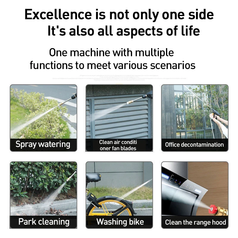 Water Gun 300W High-Pressure Wireless Car Washer 24V Handheld Clean Machine Spray For Home Garden Jet Gift | Автомобили и