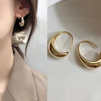rinhoo simple stud earrings vintage geometric ellipse handmade earrings party accessories jewelry gift for women
