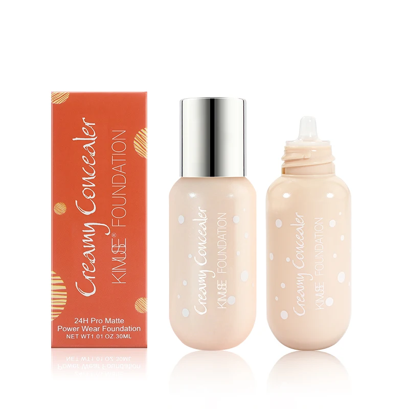 KIMUSE 24H Pro Matte Power Wear Foundation base maquiagem Макияж Профессиональный жидкий консилер