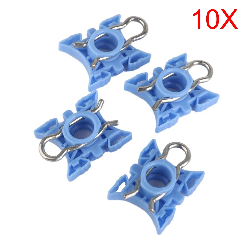 

10x Blue WINDOW REGULATOR SLIDER CLIP Retainer 51321938884 FOR BMW 318i 323i 325i E32 E34 E36 E92 clips auto fasteners clips car