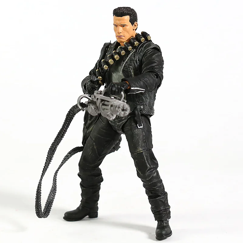 NECA Terminator 2: Judgment Day T-800 Arnold Schwarzenegger PVC Action Figure Collectible Model Toy 7" 18cm | Игрушки и хобби