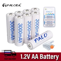 2 16pcs aa rechargeable battery 1 2v 3000mah aa nimh ni mh 2a pre charged bateria rechargeable batteries