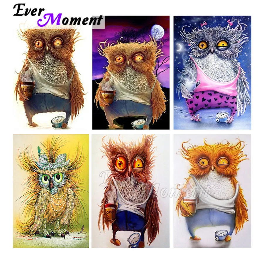 DIY 5D алмазная картина Сова полный квадратный алмаз вышивка животные 3D наборы для