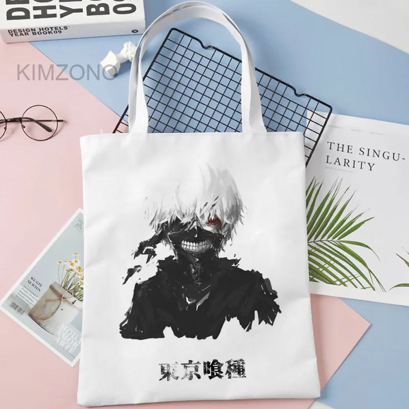 

Tokyo Ghoul shopping bag bolso canvas jute bag grocery shopper bag reusable bolsas reutilizables sac cabas reciclaje grab