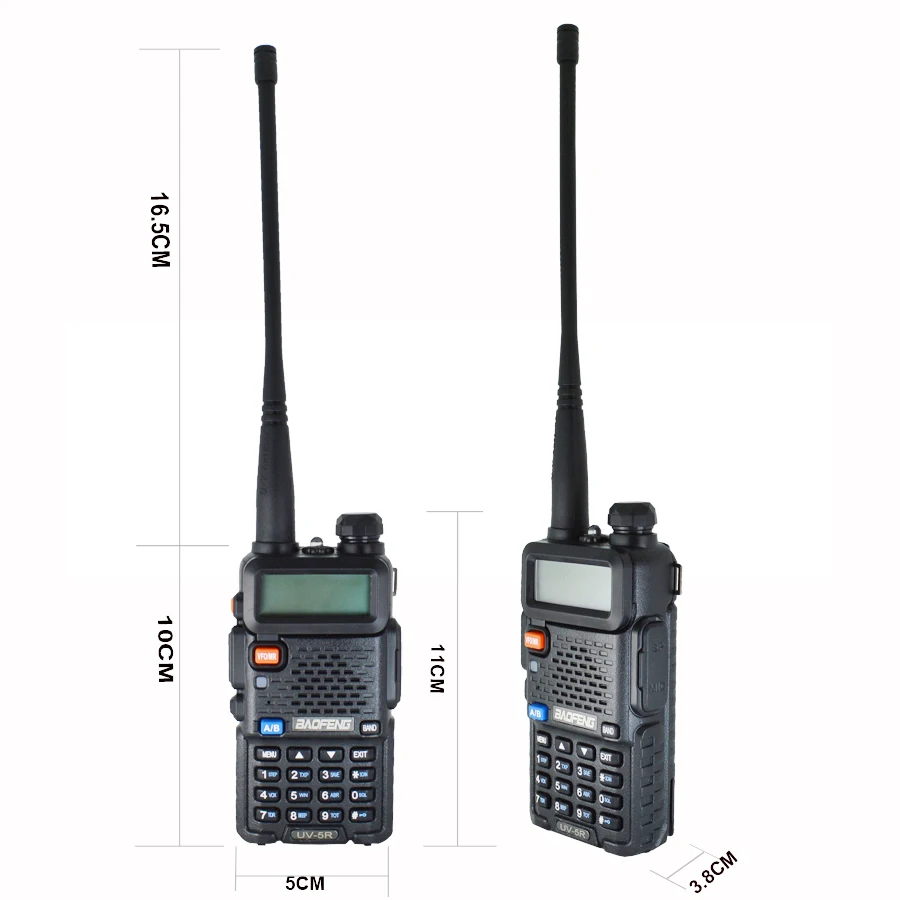 Hot pofung uv 5r Portable Radios Baofeng UV5R two way radio Walkie-talkie 5W vhf uhf dual band Communication Equipment