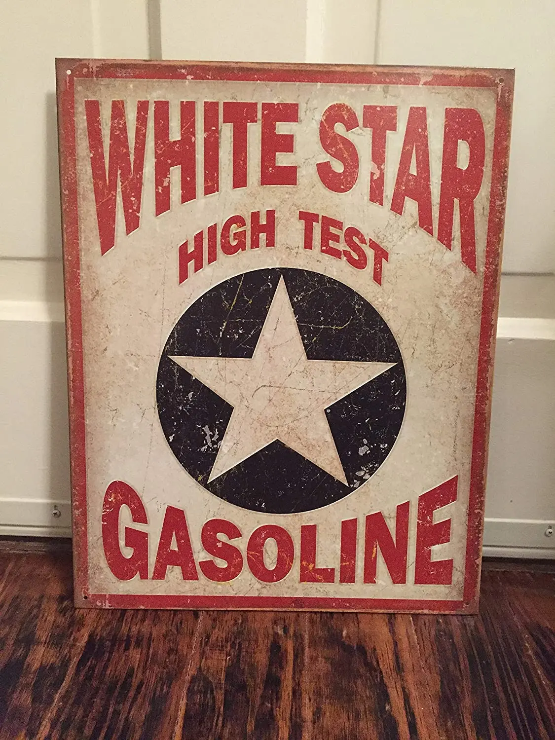 

Diuangfoong White Star Gasoline Vintage Reproduction Metal Sign 12" x 8"