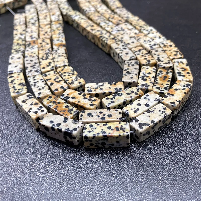 8X20 мм натуральный Dalmation Jaspers свободные трубки каменные бусины-разделители для