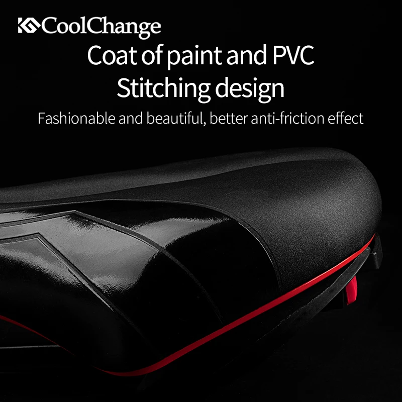Велосипедное седло CoolChange накладка на задний фонарь из ПВХ кожи