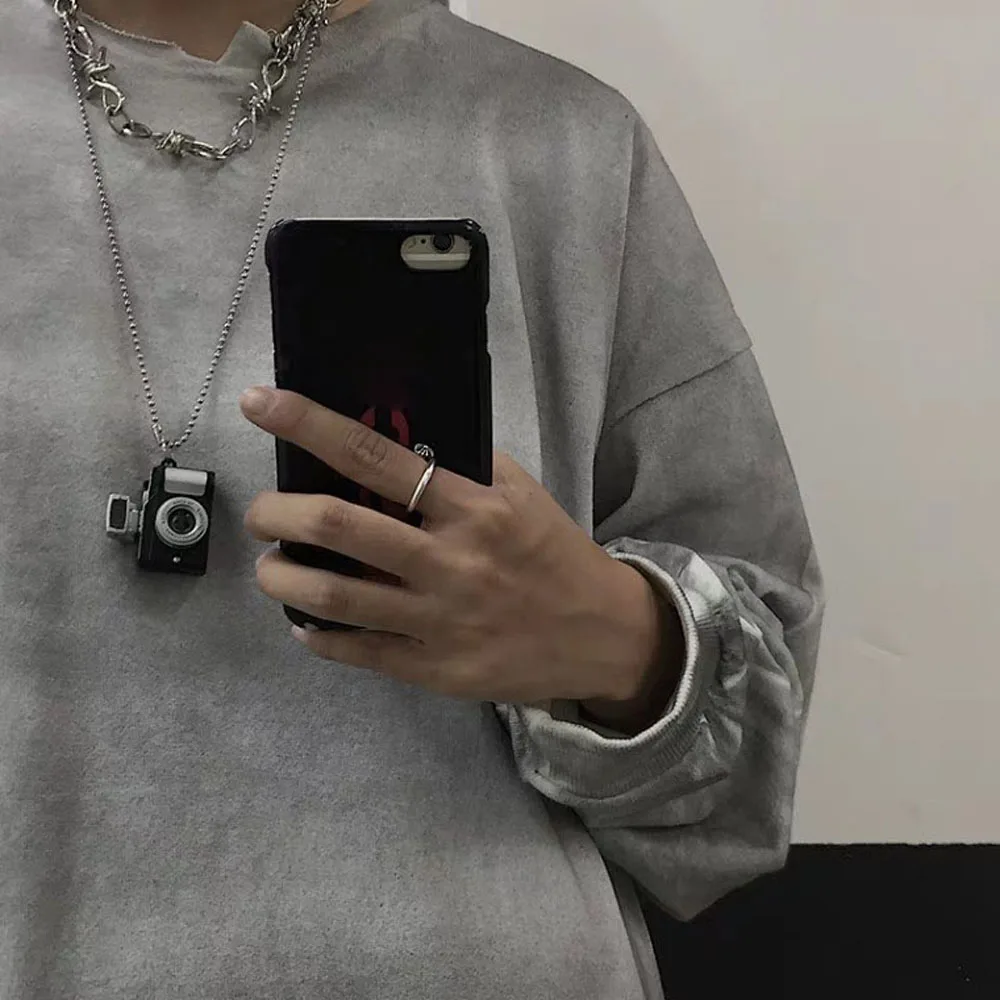 Креативное ретро ожерелье винтажные персональные бусы цепи LED с подвеской камеры