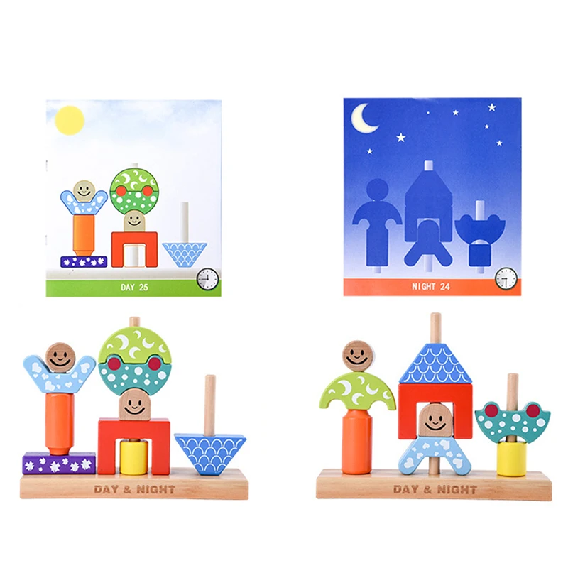 

Colorful Wooden Blocks Set Adult Kids Jigsaw Games Sort Toys Kids Early Learning Education Toys Baby Kids Birthday Gift