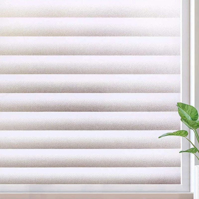 

Privacy Window Film Self Adhesive Film Blinds Stripe Glass Sticker Opaque Stained Window Clings No Glue Anti UV Vinyl Glass Foil