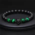 Браслет с волком, черные матовые бусины из лавового камня, браслеты друзья для женщин и мужчин, ювелирные изделия для мужчин, 2020