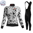LairschDan, зимняя велосипедная Джерси, Женский комплект с длинным рукавом, одежда для горного велосипеда, дорожного велосипеда, теплая одежда для велосипедиста, трикотажная женская одежда