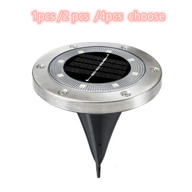 

LED Solar Lawn Lamp 8 LED Solar Power Buried Light Under Ground Lamp Outdoor Path Way Garden Decking Lights for Lawn Pathway