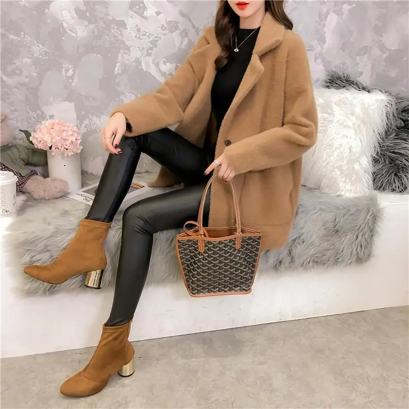 Новинка 2020 вязаный женский кардиган свитера пальто женское плотное средней