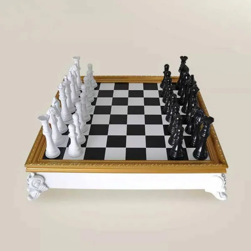 Творческие шахматы набор украшение босс офисный стол поверхность панель мебель