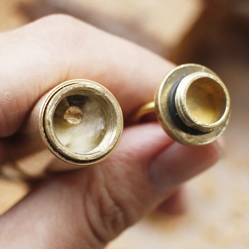 Латунный свободный пожарный фонарь зажигалка ретро шлифовальный круг кремень