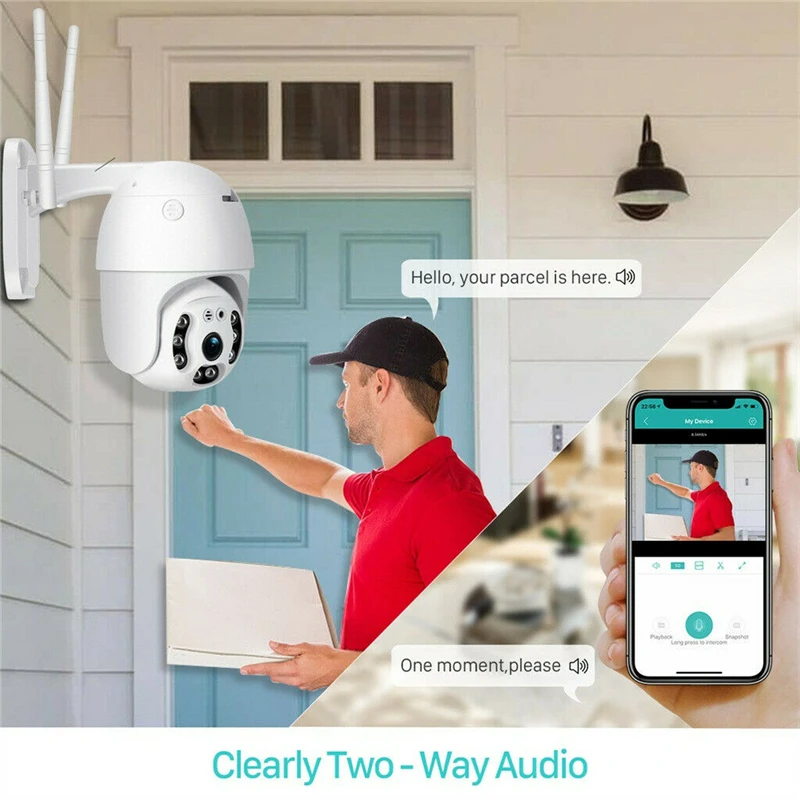 Беспроводная скоростная купольная IP-камера 1080P PTZ Wi-Fi 720P | Безопасность и защита
