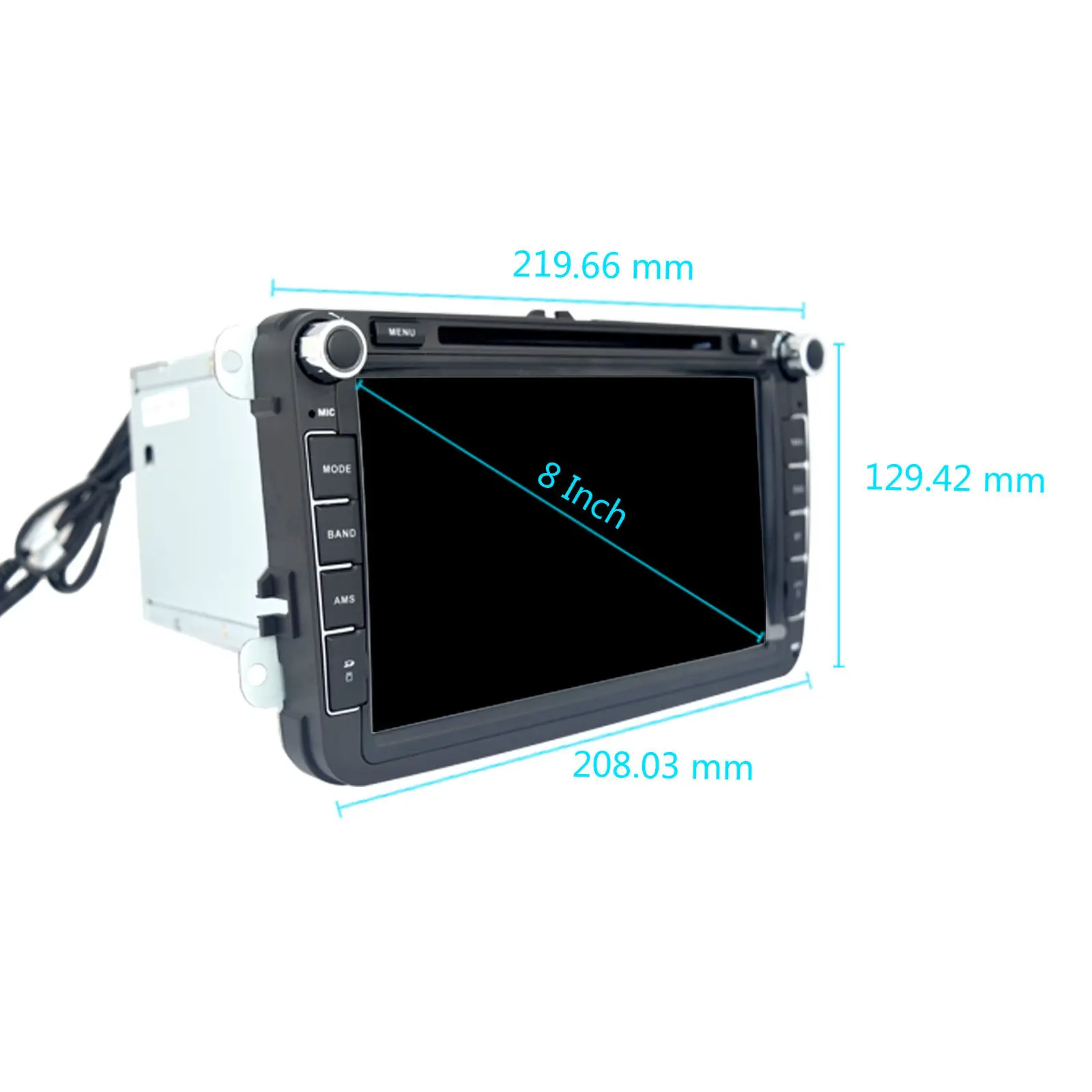 8 дюймов Автомобильный мультимедийный dvd плеер Wince GPS авто радио 2 Din USB для