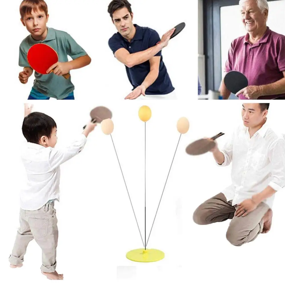 

Table Tennis Practice Trainer Racket Game Movement Soft Shaft Training Machine Elasticity Kid Adult Ping-Pong Practice