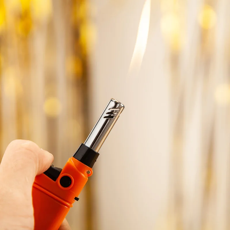 Мини-зажигалка кухонная свеча барбекю многоразовая пластиковая лампа-зажигалка