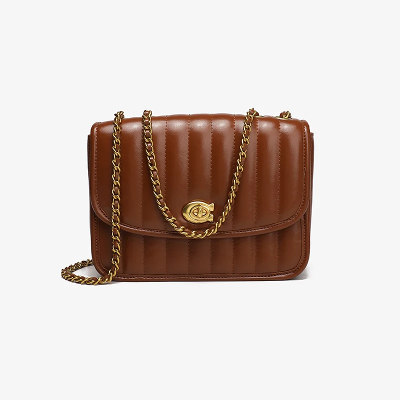 

Textured Small Square Bag 2021 New Fashion One-shoulder Portable Western Style Retro Chain Bag Designer Handbags High Quality