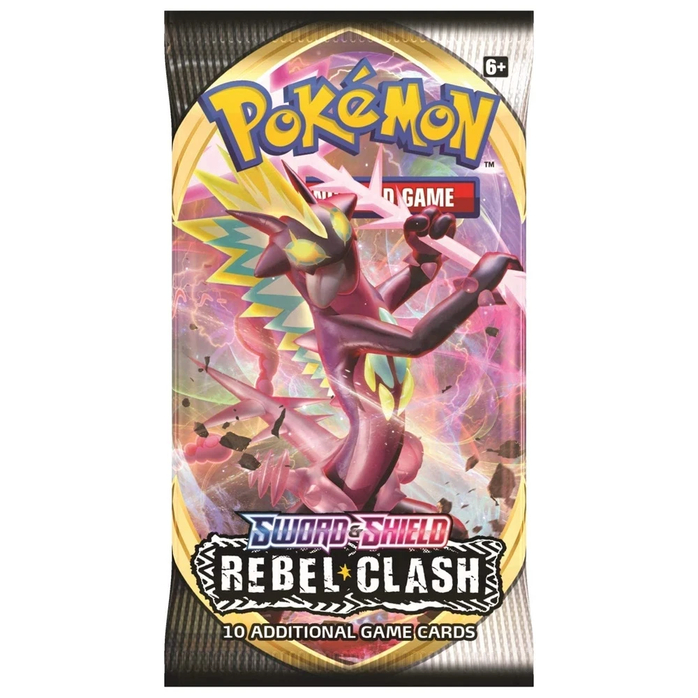 

324Pcs Pokemon Cards TCG: Sword & Shield Rebel Clash Booster Box Collectible Trading Card Game 2020 Newest Kids Toys