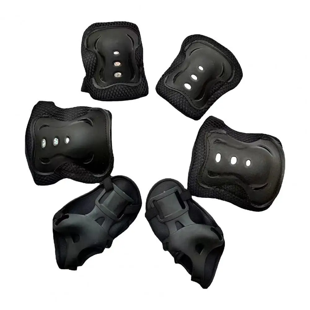 

6Pcs/Set Fashion Skating Protective Gear Comfortable One Size Kid Protective Gear for Ice Skating Protective Guards