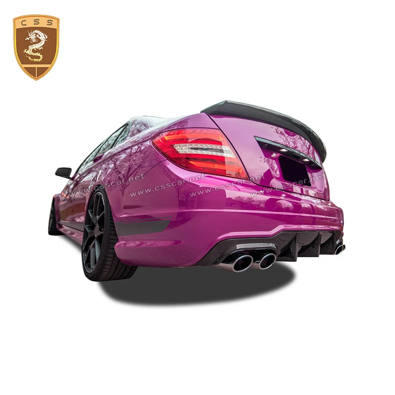 Реальное углеродное волокно V образное оформление для Mercedes Benz C Class W204 C74 4